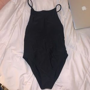 Black Open Back Suit